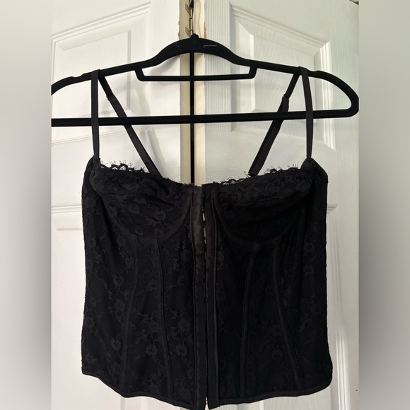 Black floral corset - Picture 4 of 6